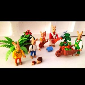 Vintage Playmobil Sets Rabbits Hedgehogs BlueBirds RARE L👀K 🐇🐦🐾 3 Sets